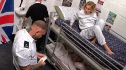 The blonde unexpectedly hit the hard gangbang